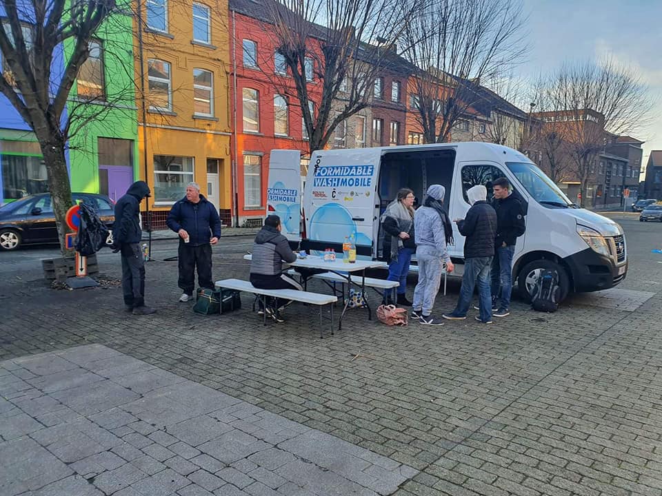 La washmobile a la place du Nord