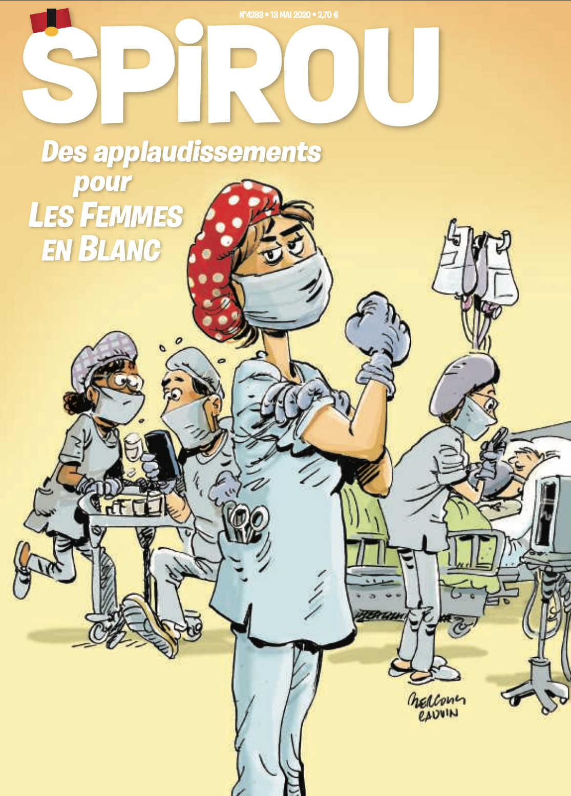 Couverture dur journal de Spirou