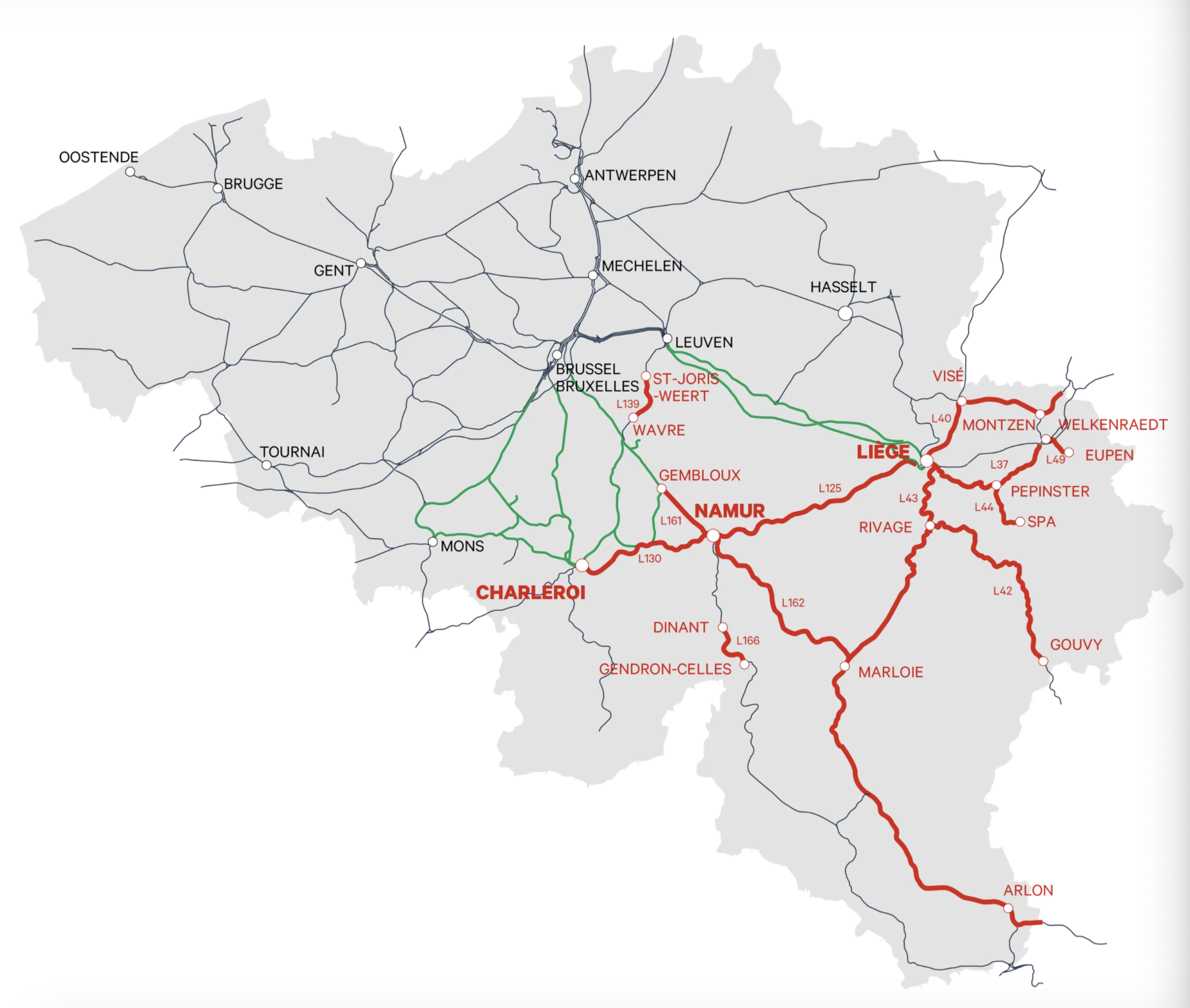 Carte perturbations SNCB