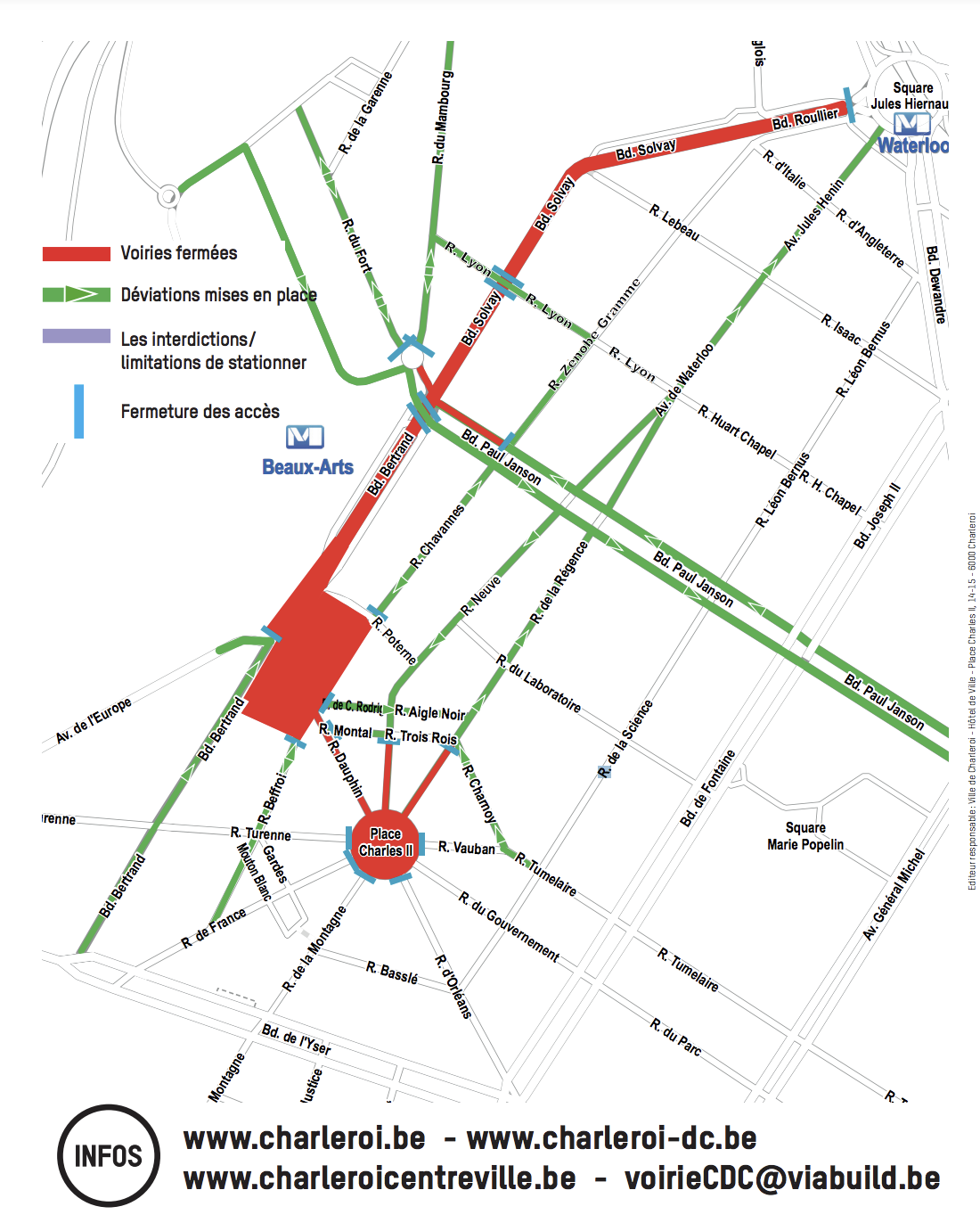 Circulation modifiée à la Ville Haute