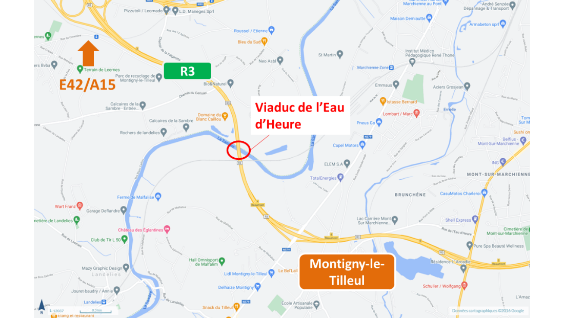 Zone de travaux R3 - Montigny-le-Tilleul