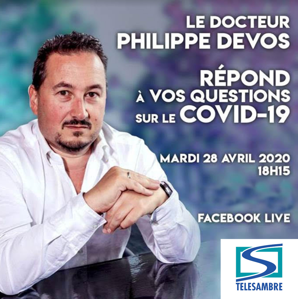 Covid-19: vos questions en FB Live ce mardi soir à 18h15 