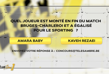 Club Zébré: Bruges-Charleroi - le concours