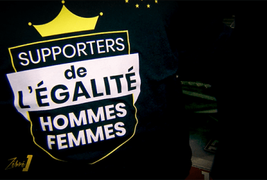 Club Zébré: Charleroi - St Trond, Supporters de l'égalité hommes/femmes