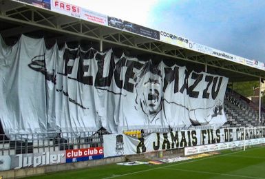 Ma vie de Zèbre: un "tifo en l'honneur du fils de Charleroi"