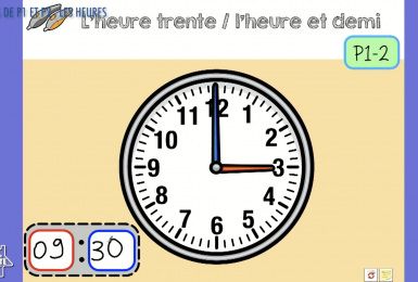 Une éducation presque parfaite presqu'à l'école : Les heures (P1-P2)