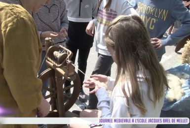 Fête médiévale à l'école l'école Jacques Brel de Mellet