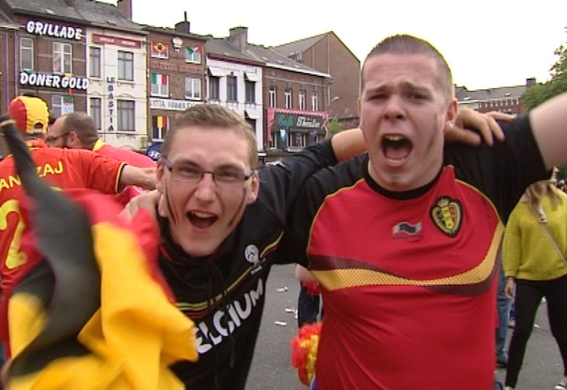 Chaude ambiance pour le match Belgique - Algérie !