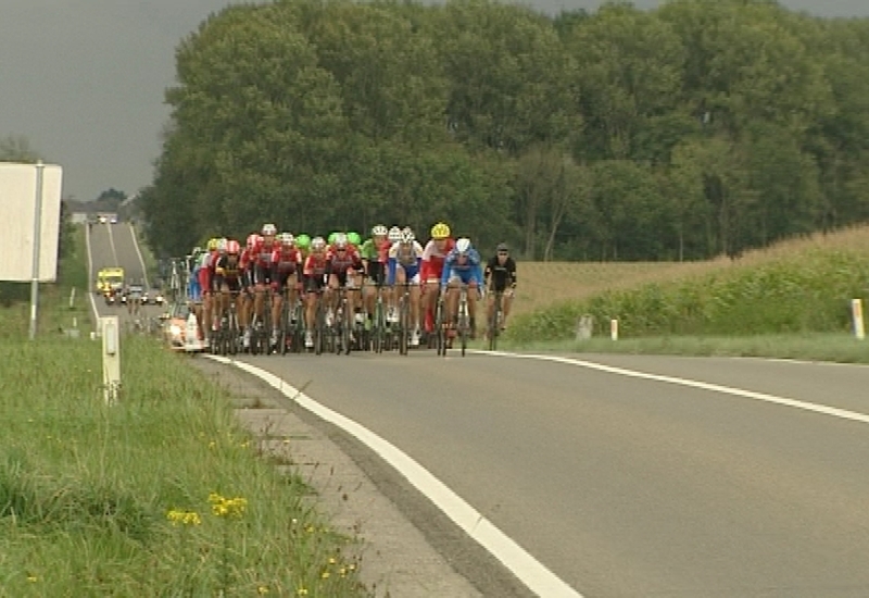 La course Binche-Chimay-Binche est passée par les Lacs de l'Eau d'Heure