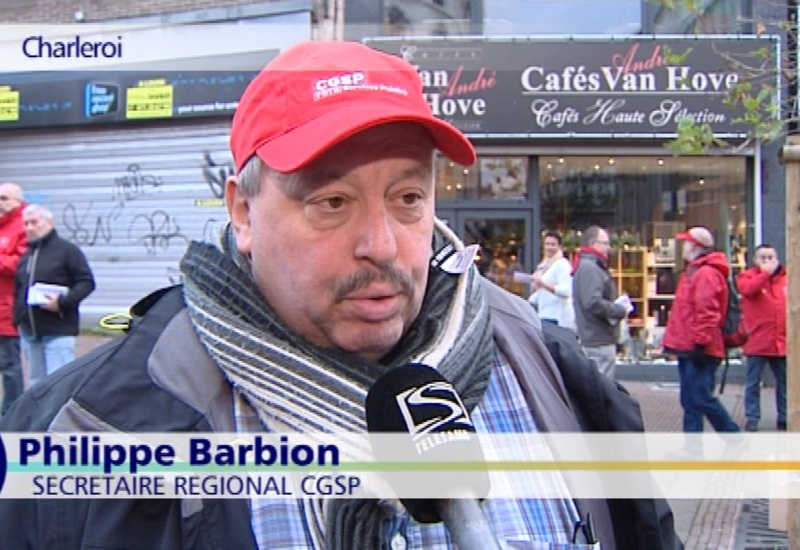Action de la CGSP ce matin à Charleroi