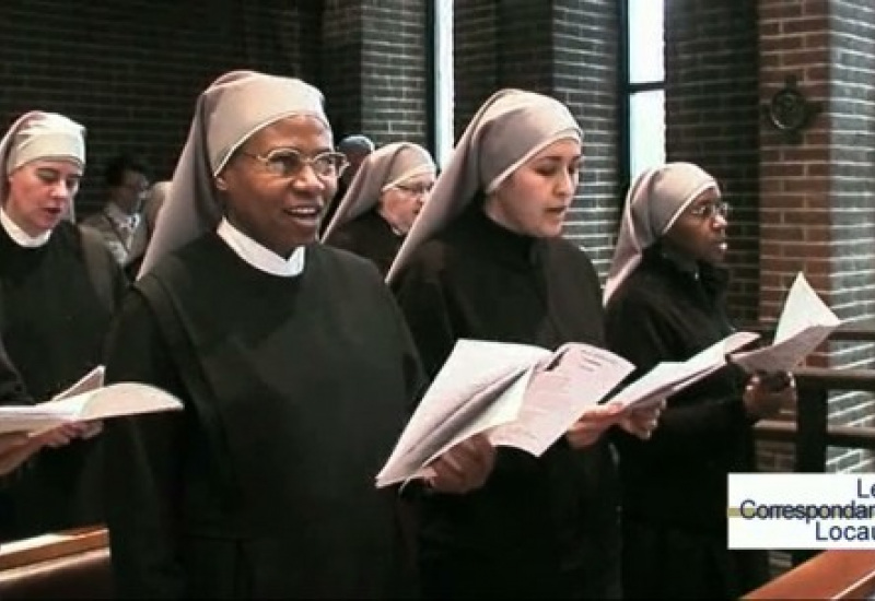 L'adieu des Petites Soeurs des Pauvres à Montignies-sur-Sambre