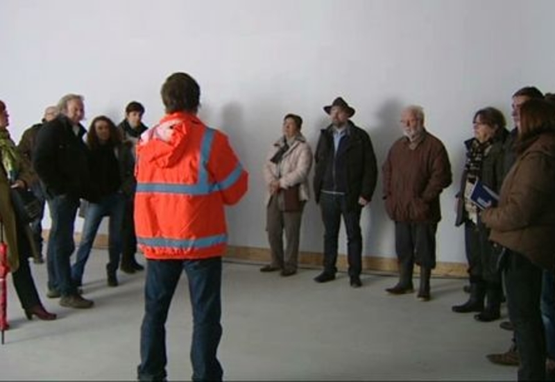 Le chantier du BPS 22 était accessible aux visiteurs ce week-end