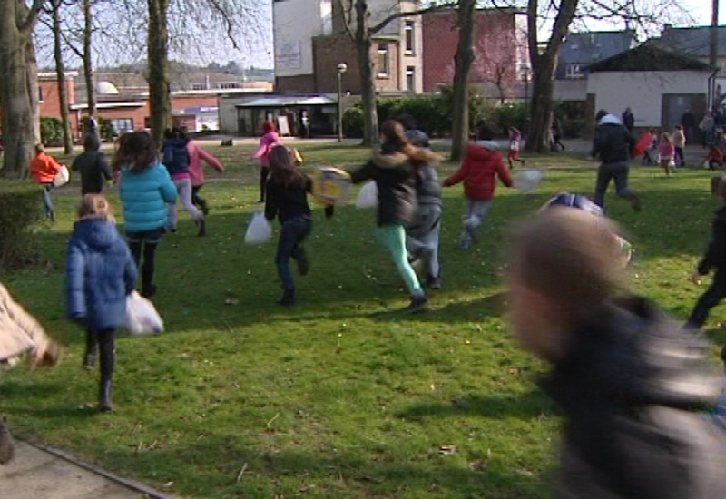 Chasse aux oeufs d'Auvelais : les enfants étaient ravis !