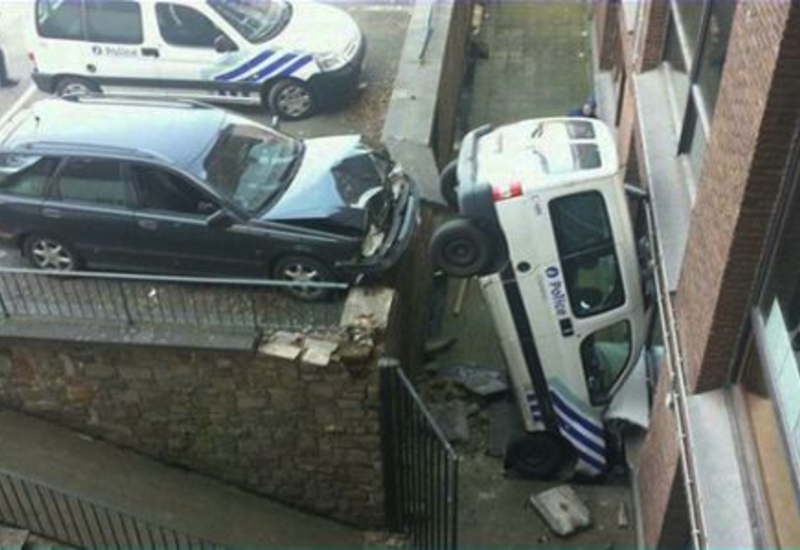 Accident surréaliste à Gilly