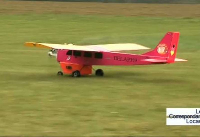 Largage d'oeufs par l'aéromodélisme du Sud Hainaut