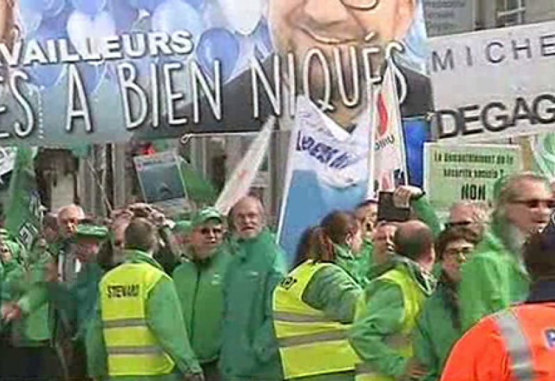 Les militants CSC dans le fief du MR
