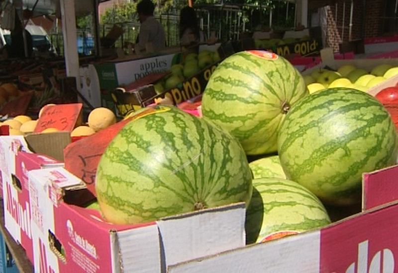 Plein soleil sur le marché de Monceau-sur-Sambre