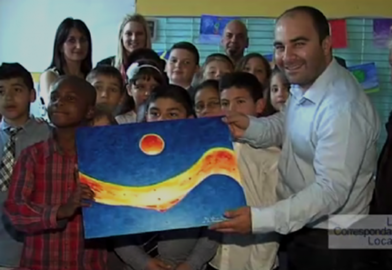 Salvatore Gucciardo rencontre des jeunes artistes peintres