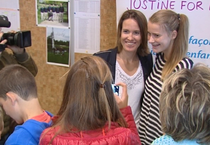 Justine Henin au golf de Ragnies : 6.500 euros pour sa fondation 'Justine for Kids'