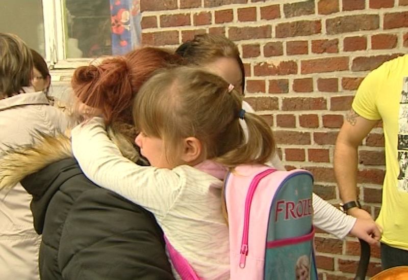 Rentrée des classes à Courcelles