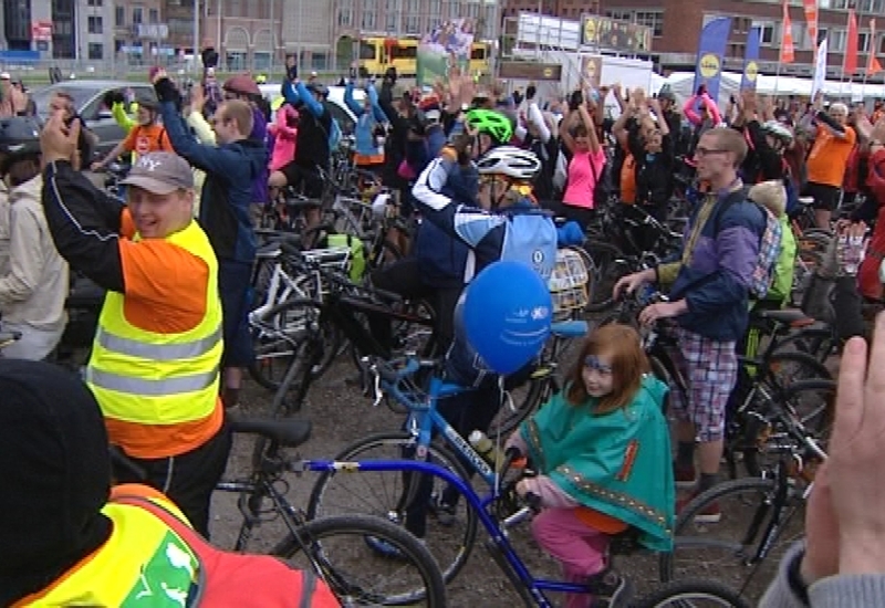Le 'Beau Vélo de Ravel' a fait étape à Charleroi samedi