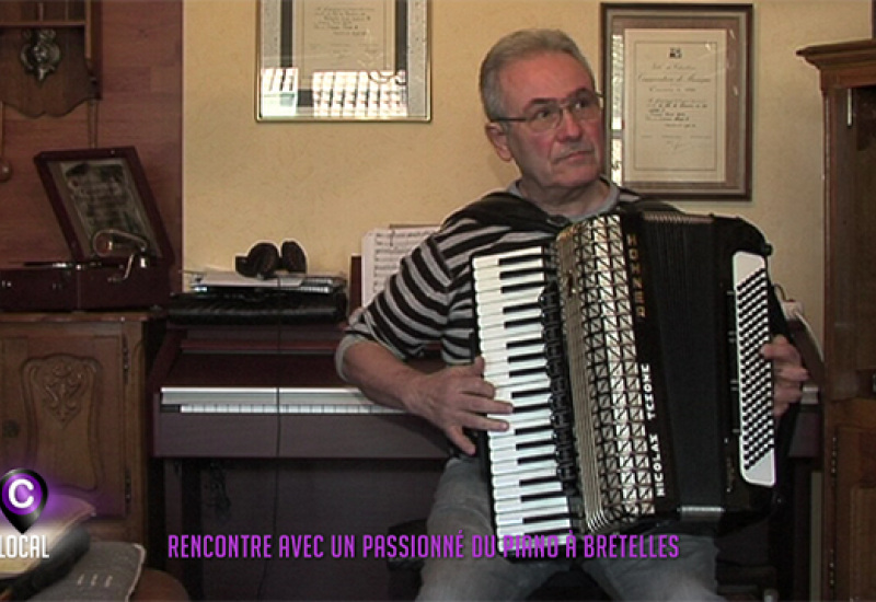 Nicolas Tésone, passionné du piano à bretelles