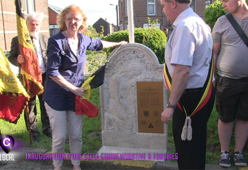 Inauguration d'une stèle commémorative à Forchies