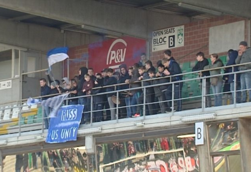 Rencontre avec les supporters du RWDM lors du match contre Solre-sur-Sambre