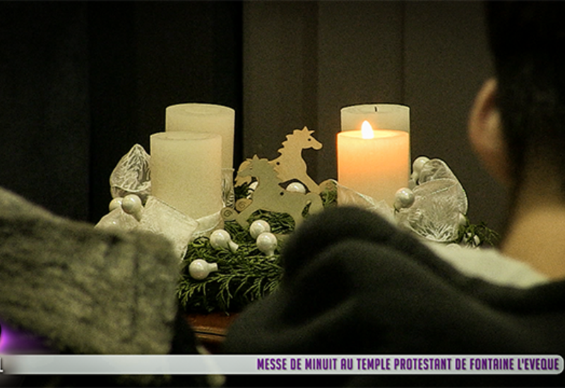 Messe de Minuit au temple protestant de Fontaine