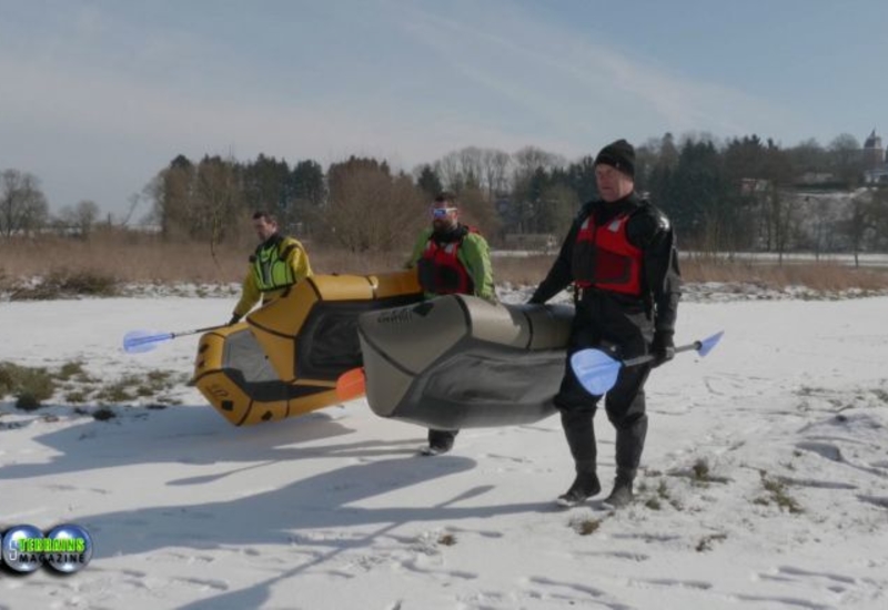 Rudy Aoust et Luc Van Ouytsel vont participer à la TransBelgica en packraft