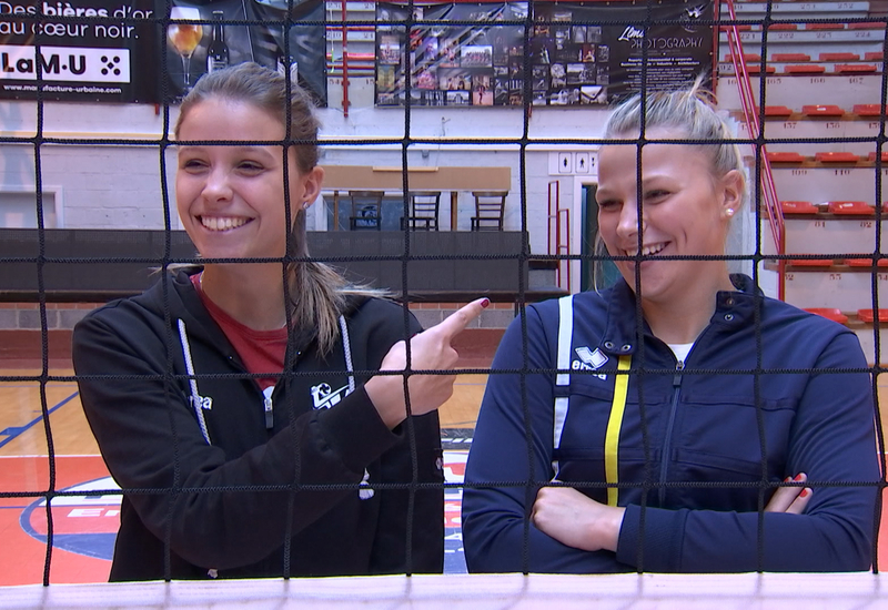 Marine et Camille Hannaert partagent la passion du volley