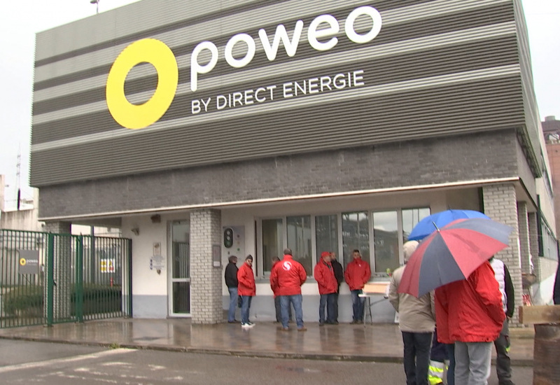 Grève de 24h chez Poweo à Marchienne