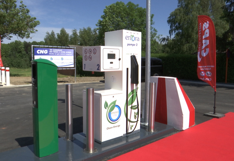 Une nouvelle station au CNG à Fleurus