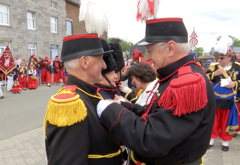 70 ans de Sainte Rolende pour trois marcheurs de Joncret