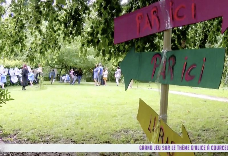 Grand jeu sur le thème d'Alice à Courcelles