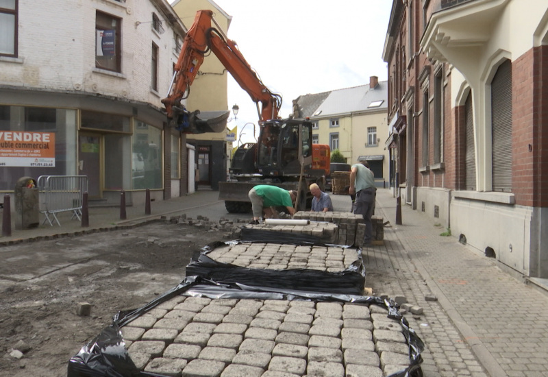 Fontaine-l'Évêque en pleine phase de travaux 