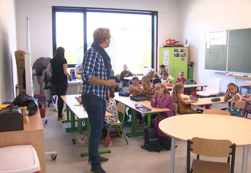 L'école communale de Godarville a accueilli ces premiers élèves ce matin