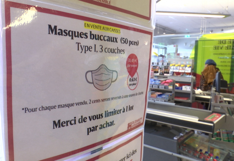 La vente des masques a débuté dans les supermarchés 