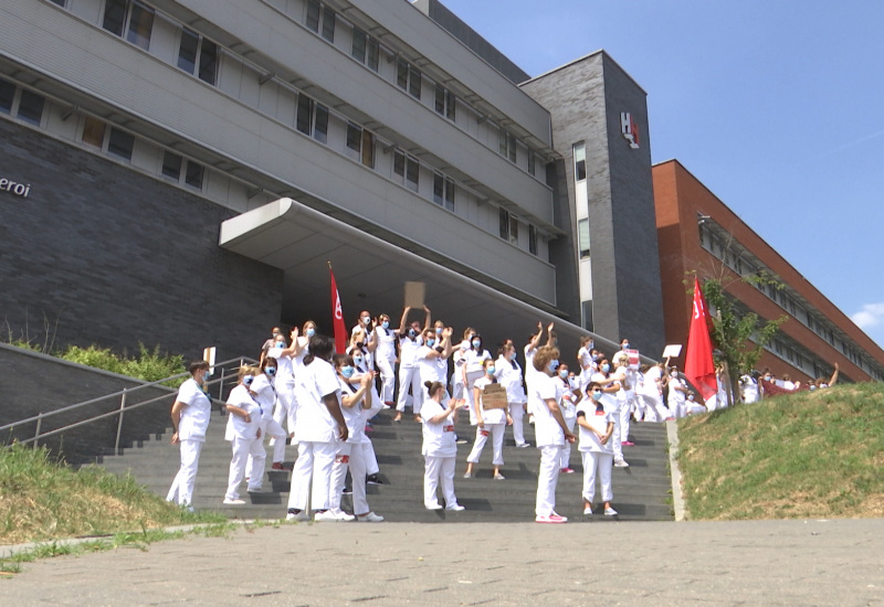 Le personnel de l'hôpital Marie Curie en colère