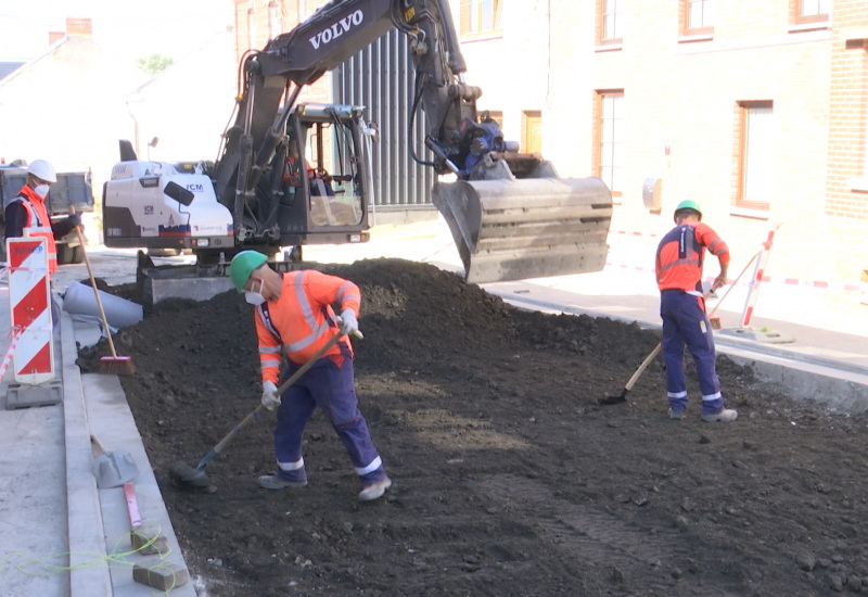 Les travaux continuent à Charleroi malgré le Covid19