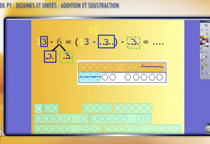 Une éducation presque parfaite presqu'à l'école : Dizaines et unités - addition et soustraction (P1)