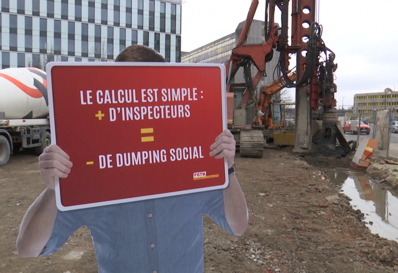 Journée d’action contre le Dumping Social à Charleroi