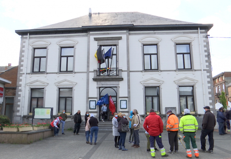 Manifestation du personnel communal d’Anderlues