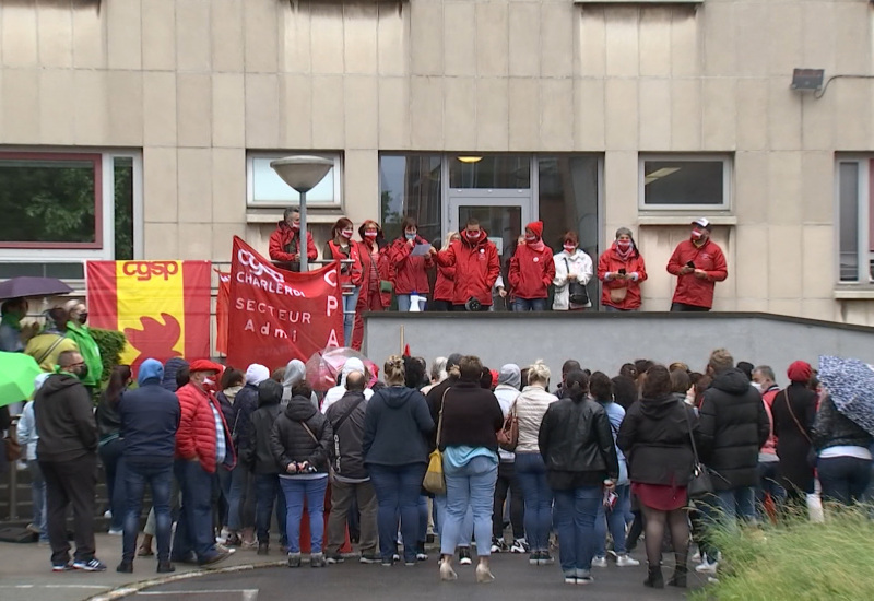 Charleroi: grogne du personnel du CPAS ce matin