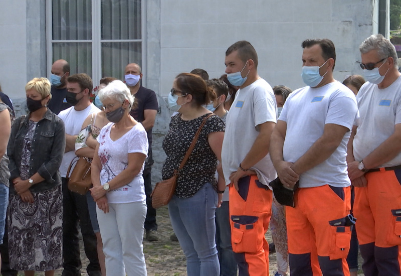 Gerpinnes : Une minute de silence en hommage aux habitants sinistrés