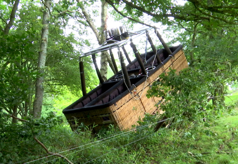 Une montgolfière se crashe à Loverval