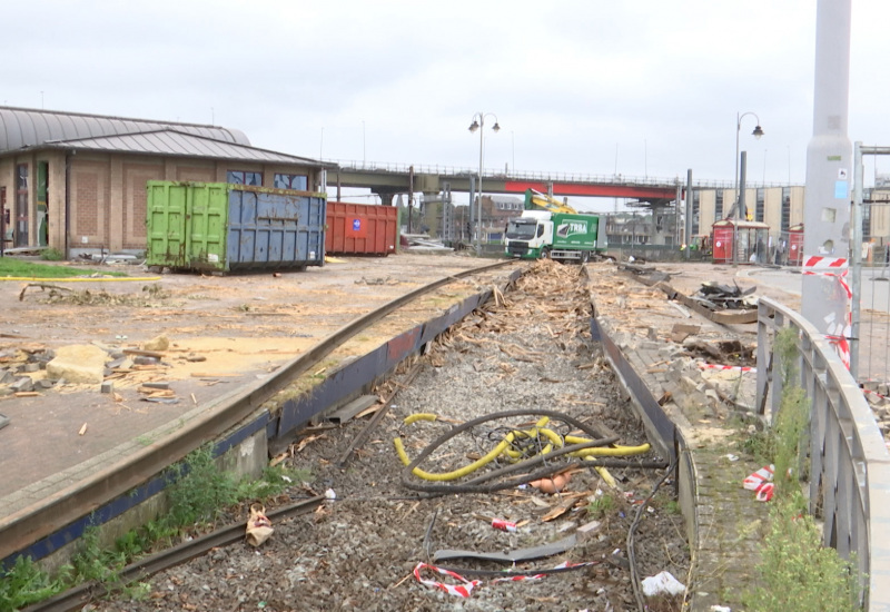 TEC Charleroi: les travaux se poursuivent à la gare du Sud