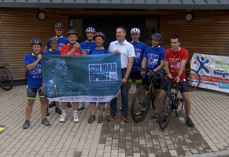 Botte du Hainaut: un relais à vélo au profit des clubs sportifs victimes des inondations