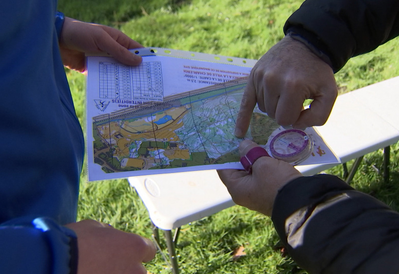 Le championnat scolaire de course d'orientation se déroulait à Monceau