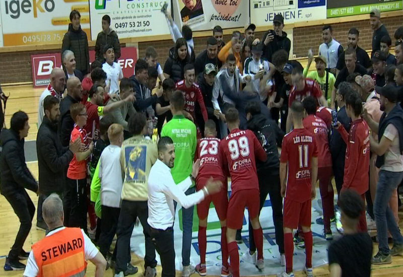 Futsal: Scénario incroyable à Châtelet-Charleroi (8-7)